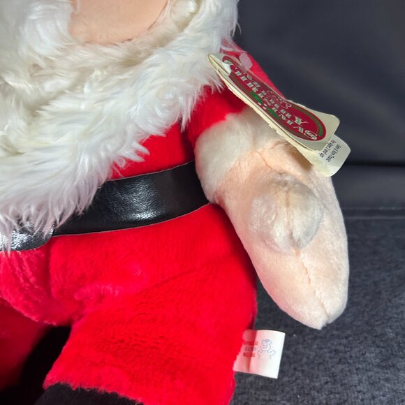 Vintage Santa Claus Plush Stuffed Animal Toy Christmas Big Taiwan - Picture 11 of 14